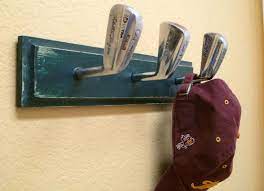 12 Unusual Ways To Reinvent Old Sports Gear Vintage Golf Golf Clubs Golf Decor