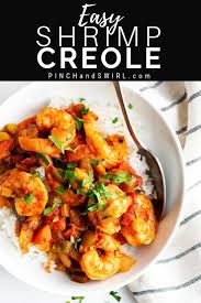 Shrimp, peeled and deveined 1 large green bell pepper 1/2 of a large yellow onion, diced 3 cloves garlic, smashed and peeled 3 stalks of celery, chopped 1 14.5 oz. Make Delicious Louisiana Style Shrimp Creole In Just 30 Minutes With This Easy Recipe A Si Shrimp Creole Recipe Easy Easy Creole Recipes Creole Shrimp Recipes