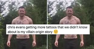 Siblings' letters lastly (that i know of), chris has a tattoo on his ankle with the letters scs, which are the first letters of his siblings' names, shanna, carly, and scott. Chris Evans Had Tattoos Even Super Fans Didn T Know About