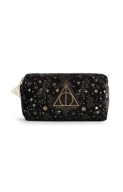 Harry Potter The Deathly Hallows Black Velvet Storage Make Up Bag Pencil Case Primark Harry Potter Pencil Case Harry Potter Bag Hogwarts Backpack