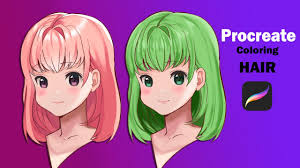 Drawing an anime girl's hair is not an easy thing to draw. Procreate How To Color Anime Hair For Beginners Simple Easy Youtube