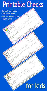 Printable Checks For Students Customize And Print Consumer Math Classroom Economy Teaching Math