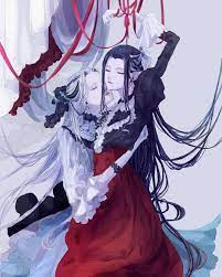 黑白無常女裝 圖源 twitter anime art instagram