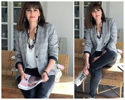 Le blazer long maria est une déclinaison de l'indispensable blazer shirley. Mon Look En Imprime Prince De Galles Esprit Chic Et Decontracte