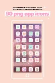 Browse more than 4100 pink icons by category. 90 App Icons For Home Screen Pastel Aesthetics Lu Amaral Studio