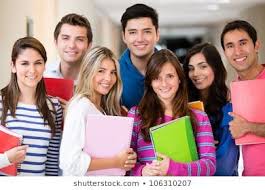 Happy Group Of College Students Smiling And Holding Notebooks University Group Laughing College Educational Programs International Students Education