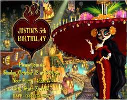 Book Of Life Birthday Party Invitations Personalized Custom Book Of Life Birthday Party Invitations Party