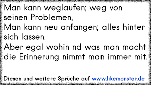 Man Kann Weglaufen Weg Von Seinen Problemenman Kann Neu Anfangen