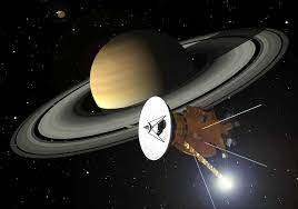 Pesawat Luar Angkasa Cassini Mengorbit Saturnus Pesawat Luar Angkasa Space Probe Astronomi
