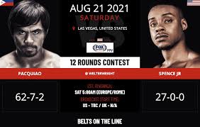 And the manny pacquiao vs errol spence jr. Pacquiao Vs Spence Jr Live Stream Online Free