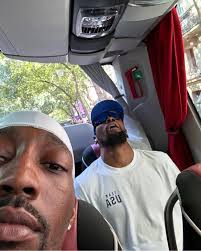 SLEEP WELL, KEVIN 😴 LOOK: Bam Adebayo of Team USA Basketball took a snap  of his teammate Kevin Durant, who he caught sleeping during a bus ride.  Follow #GMASports for more #Paris2024