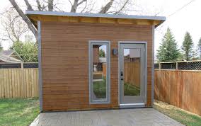 Backyard Escape Office Custom Maibec Siding With A Matching Garden Shed 12 X9 Contemporary Shed Toronto By Backyar Contemporary Sheds Shed Garden Shed