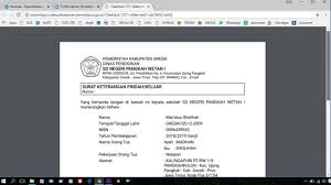 Surat keputusan mutasi ini mulai efektif pada tanggal 14 juni 2016. Cara Cetak Surat Mutasi Siswa Dapodik Youtube