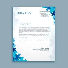 Letterheads are essential for doctors and people practicing medicine. Free Vector Medical Letterhead With Blue Shapes