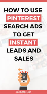 How To Use Pinterest Search Ads For Low Cost Leads Sales Pinterest Marketing Strategy Search Ads Pinterest Marketing