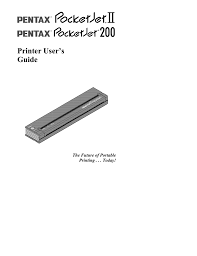 Welcome to the helpdrivers, driver for printers. Pentax Pocketjet Ii Printer Kit Ultra Manualzz