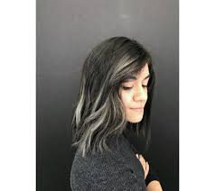 Balayage hairstyles for black hair. I Added Smoky Gray Highlights To My Brown Hair Before And After Allure