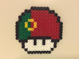 Perler Bead Mushroom Portugal Perles Hama Noel Pixel Art Champignon Perles Hama
