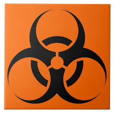 Polish your personal project or design with these hazard symbol transparent png images, make it even more personalized and more attractive. Biohazard Ceramic Tile Zazzle Com In 2021 Hazard Symbol Biohazard Sign Biohazard