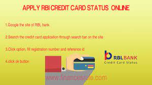 Type the number again to confirm it. How To Apply Check For Rbl Credit Card Status Online