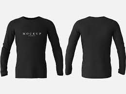 Looking for a youthful and energetic theme? Long Sleeve T Shirt Mockup Front Back Free Psd Template Psd Repo