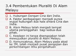 Bincangkan tiga (3) faktor utama menjadikan. Objektif 1 Untuk Memahami Konsep Pluraliti Dan Masyarakat Plural Ppt Download