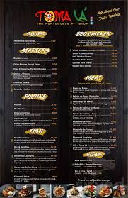 Maybe you would like to learn more about one of these? Tomala The Portuguese Pit Stop Menu In Stoney Creek Ontario Canada