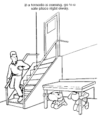 Tornado Safety Coloring Page Coloring Book Coloring Pages Coloring Books Cute Coloring Pages