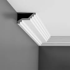 It was so easy to paint and install.. Orac Decor Usa Polyurethane Crown Moulding Primed White Face 4 5 8 Length 78 3 4