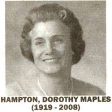 Dorothy “Dot” Maples Hampton (1919-2008)