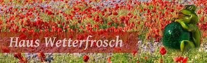 Dem portal rund um wetter und bauernregeln. Haus Wetterfrosch Rugen