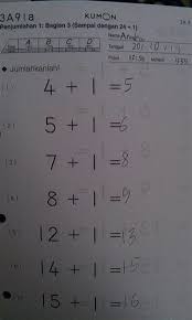Kunci jawaban matematika ini terdiri dari kegiatan ayo mencoba dan latihan soal pada buku senang belajar matematika kelas 6 kurikulum 2013 (k13) revisi 2018. Kumpulan Soal Kumon Matematika Level 1 Literatur