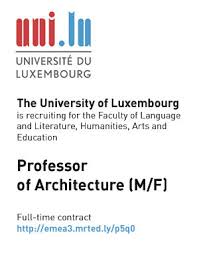 A graduate diploma distinguishes itself by offering a high level of specialization. Professor Of Architecture At The University Of Luxembourg Arch