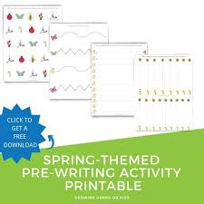 There are boxes ranging for beat the madness and the boredom with this genius list of keeping the kids entertained and educated with subscription boxes that get delivered straight. Spring Themed Pre Writing Activity Printable Growing Hands On Kids