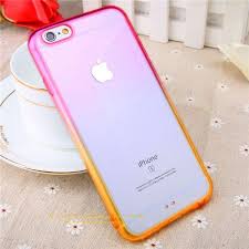 Pink Orange Rainbow Gradient Color Phone Cases For Iphone 5 5s 6 6s 6 Plus Pink Phone Cases Purple Iphone Case Silicone Iphone Cases