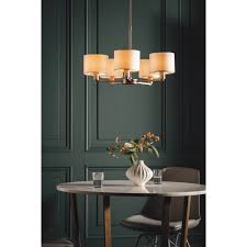 Flush mount lighting is a common ceiling light that can be used anywhere in the home, even in small spaces with low ceilings. Endon Collection 60257 Daley 5 Light Multi Arm Ceiling Pendant In Matt Nickel Finish With White Shades Castlegate Lights