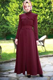 Firfirli Mevlana Model Ferace Bordo Urun Kodu Msw9213 109 90 Tl Moda Stilleri Basortusu Modasi Uzun Elbise