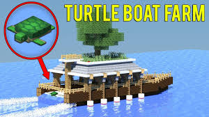 How to make a boat in minecraft | how to minecraft. 1 13 Minecraft How To Build A Turtle Farm Survival Boat House Tutorial Youtube