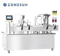 Monoblock Small Bottle Liquid Paste Nail Gel Filling Capping Machine For Chemical Liquid