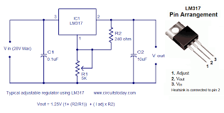 Few Lm317 Voltage Regulator Circuits That Has A Lot Of Applications Voltage Regulator Electronic Circuit Projects Circuit Projects