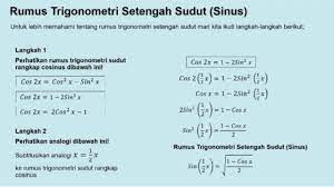 Materi ini dipelajari di sma/ma kelas xi. Rumus Trigonometri Setengah Sudut Youtube