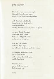 Late August Live Learn Pretty Words Words Poems