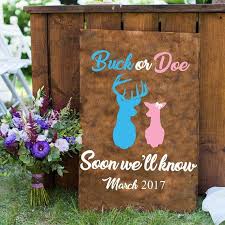 Gender Reveal Buck Or Doe Customizable Archery Wall Decals Etsy Gender Reveal Party Theme Baby Gender Reveal Party Hunting Baby