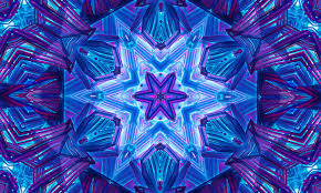 Colorful Kaleidoscope Seamless Pattern Decorative Hexagon Ornament Geometric Design Element Rainbow Wallpaper Fabric Paper Furniture Print Abstract Flower Or Star Psychedelic Style Stock Photo - Download Image Now - iStock