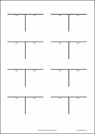 t accounts template compare contrast chart accounting