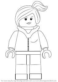 Learn How To Draw Wyldstyle From The Lego Movie The Lego Movie Step By Step Drawing Tutorials Lego Coloring Pages Lego Coloring Lego Craft