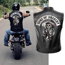 Shott leather pullover jacket m size blacktop rated seller. Buy Sons Of Anarchy Leather Jacket Vest Men Motorcycle Spring Jackets Soa Punk Black Motorrad Gilet At Affordable Prices Free Shipping Real Reviews With Photos Joom