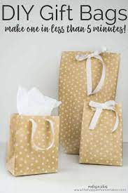 To make a gift bag, place a piece of sturdy paper on a solid surface, landscape style, and fold the top edge down. How To Make A Gift Bag Out Of Wrapping Paper Easy Diy Tutorial