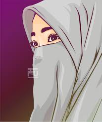  Hijab Vector Niqab Ahmadfu22 Gambar Seni Islami Gambar Animasi Kartun