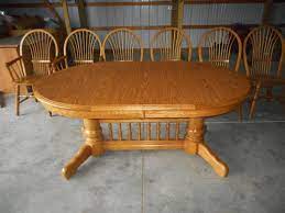 (upland, in.) back of the shelves for the plates to sit in. Used Oak Dining Table And Chairs Off 59
